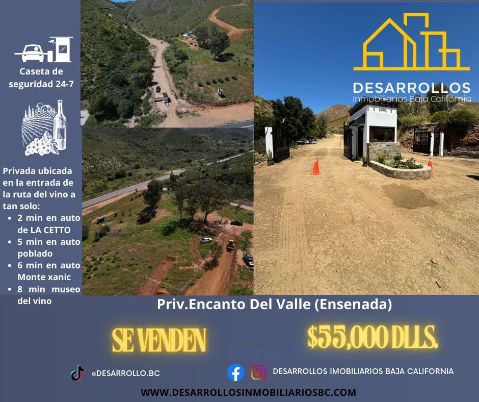 TERRENOS ENCANTO DEL VALLE, ENSENADA