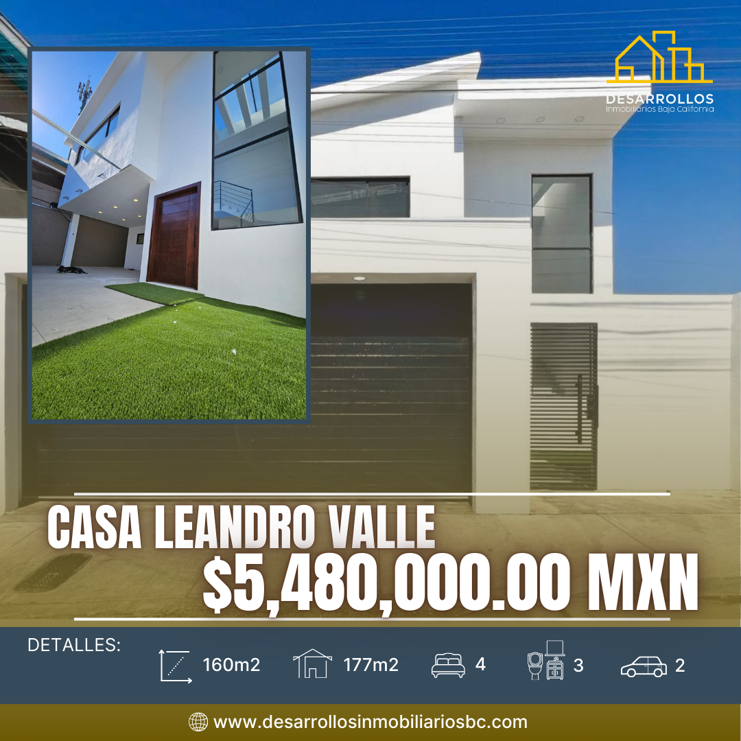 3.CASA EN LEANDRO VALLE, TIJUANA