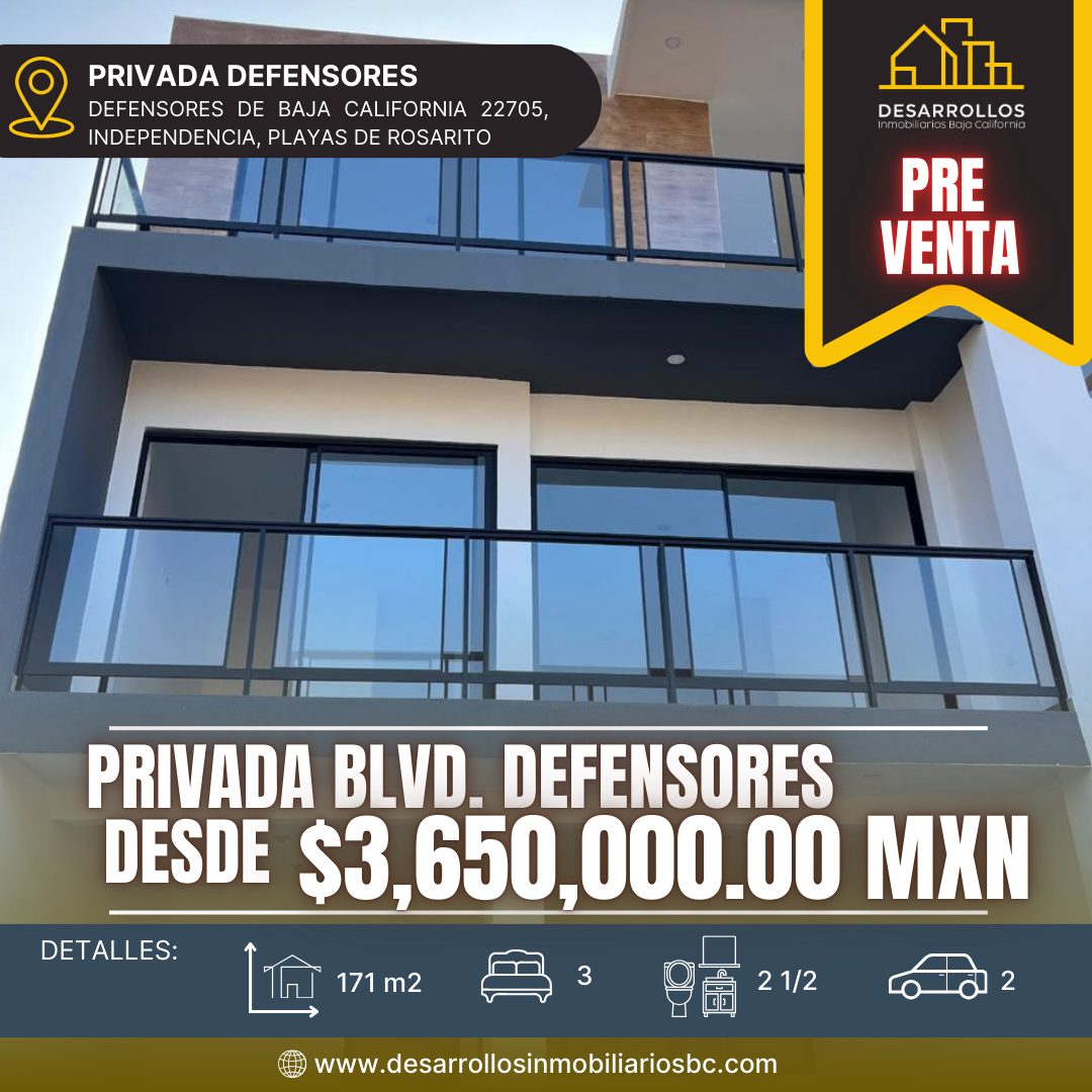 3.CASA NUEVA BLVD. DEFENSORES, ROSARITO