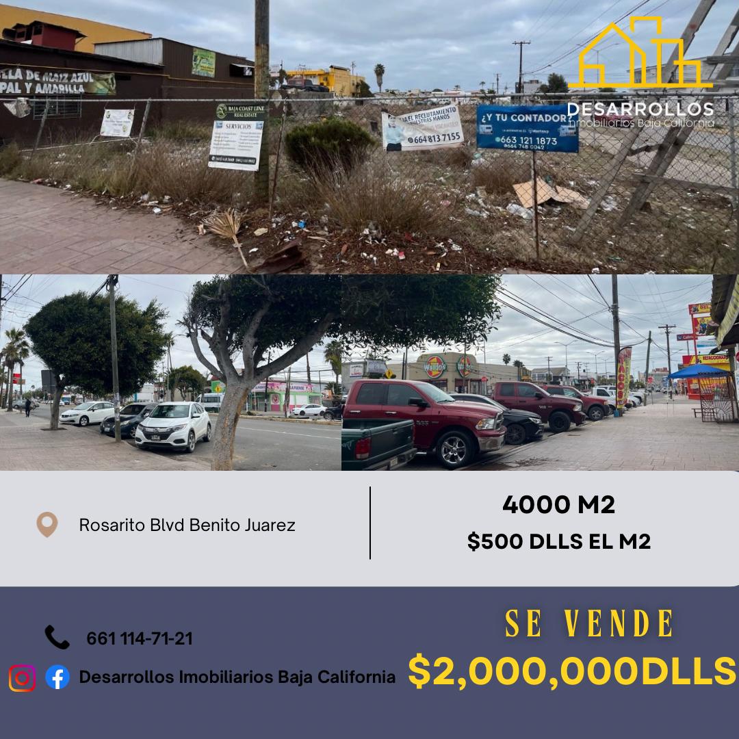 TERRENO BLVD. BENITO JUÁREZ, ROSARITO