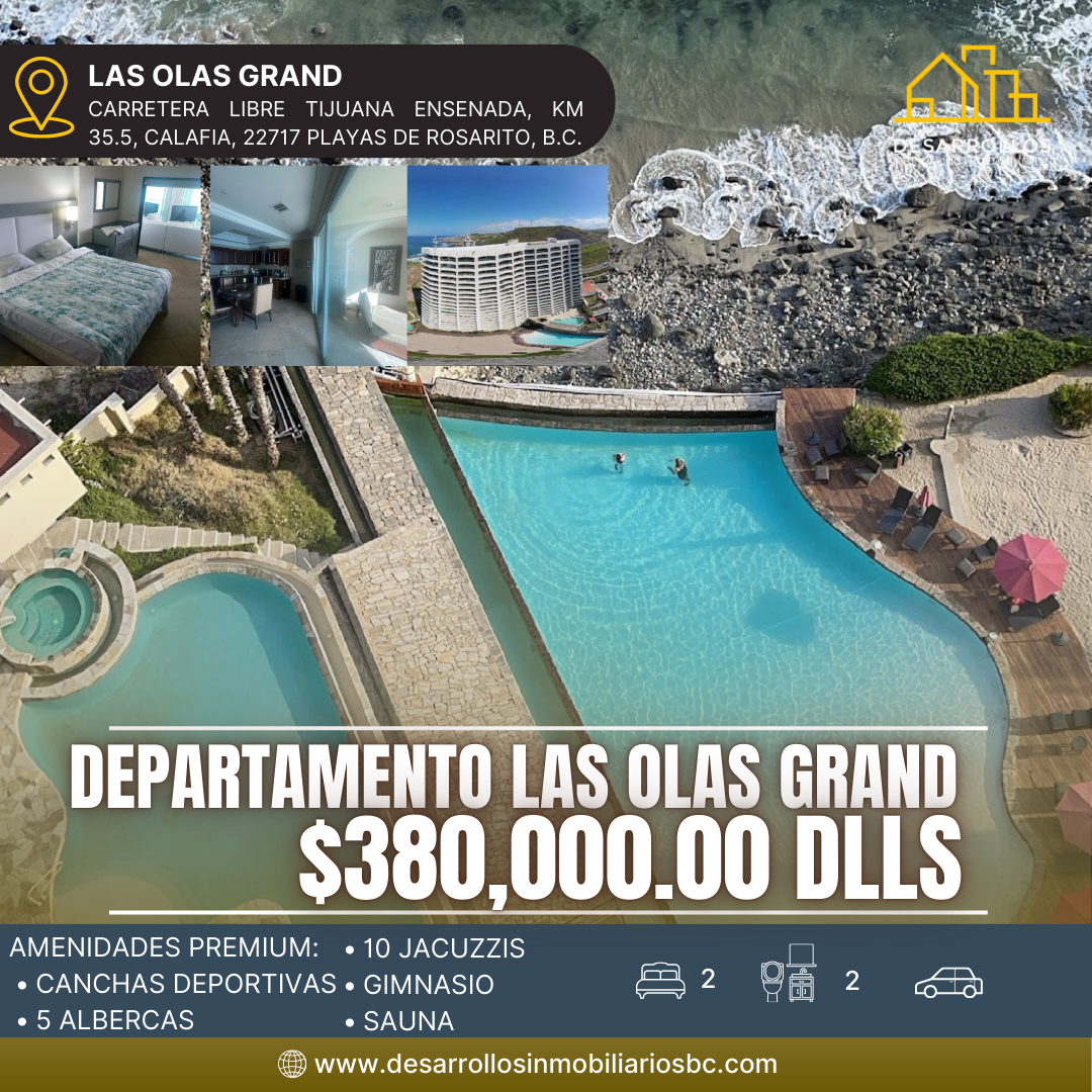 4.DEPARTAMENTO LAS OLAS GRAND, ROSARITO