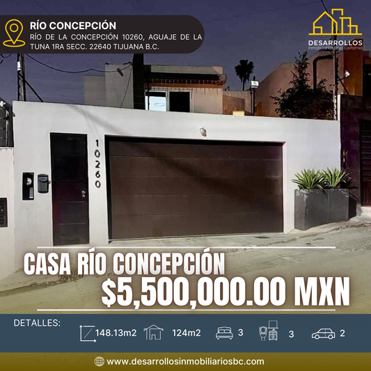 CASA EN RÍO DE LA CONCEPCIÓN, TIJUANA