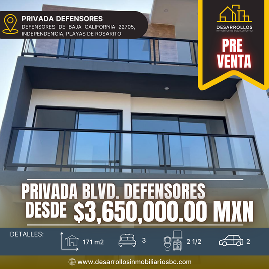 3.CASA NUEVA BLVD. DEFENSORES, ROSARITO