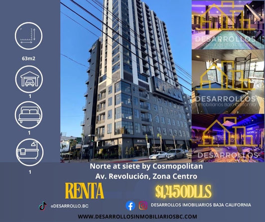 RENTA DEPARTAMENTO BY COSMOPOLITAN