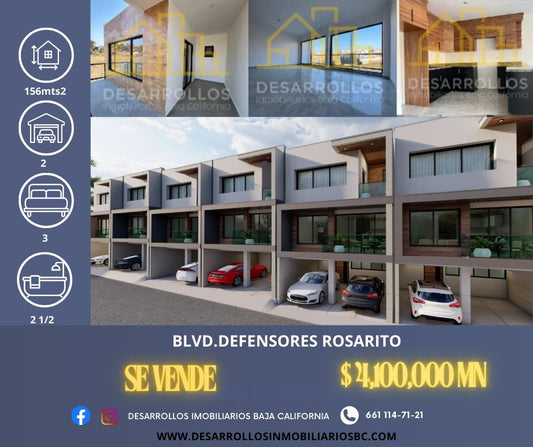 CASA NUEVA BLVD. DEFENSORES, ROSARITO