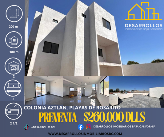 CASA NUEVA COLONIA AZTLAN, PLAYAS DE ROSARITO