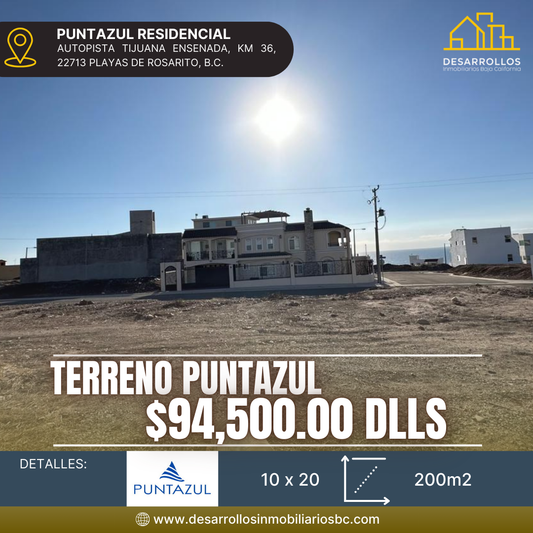 8.TERRENO PUNTAZUL, ROSARITO